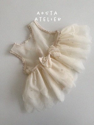 即納/Aosta/lace layered dress