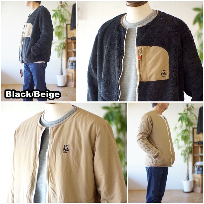 チャムス　(CHUMS) 　フリース ジャケット　 エルモフリース 　リバーシブル　メンズブルゾン　CH04-1381　 Elmo Fleece RV  Blouson | bluelineshop powered by BASE