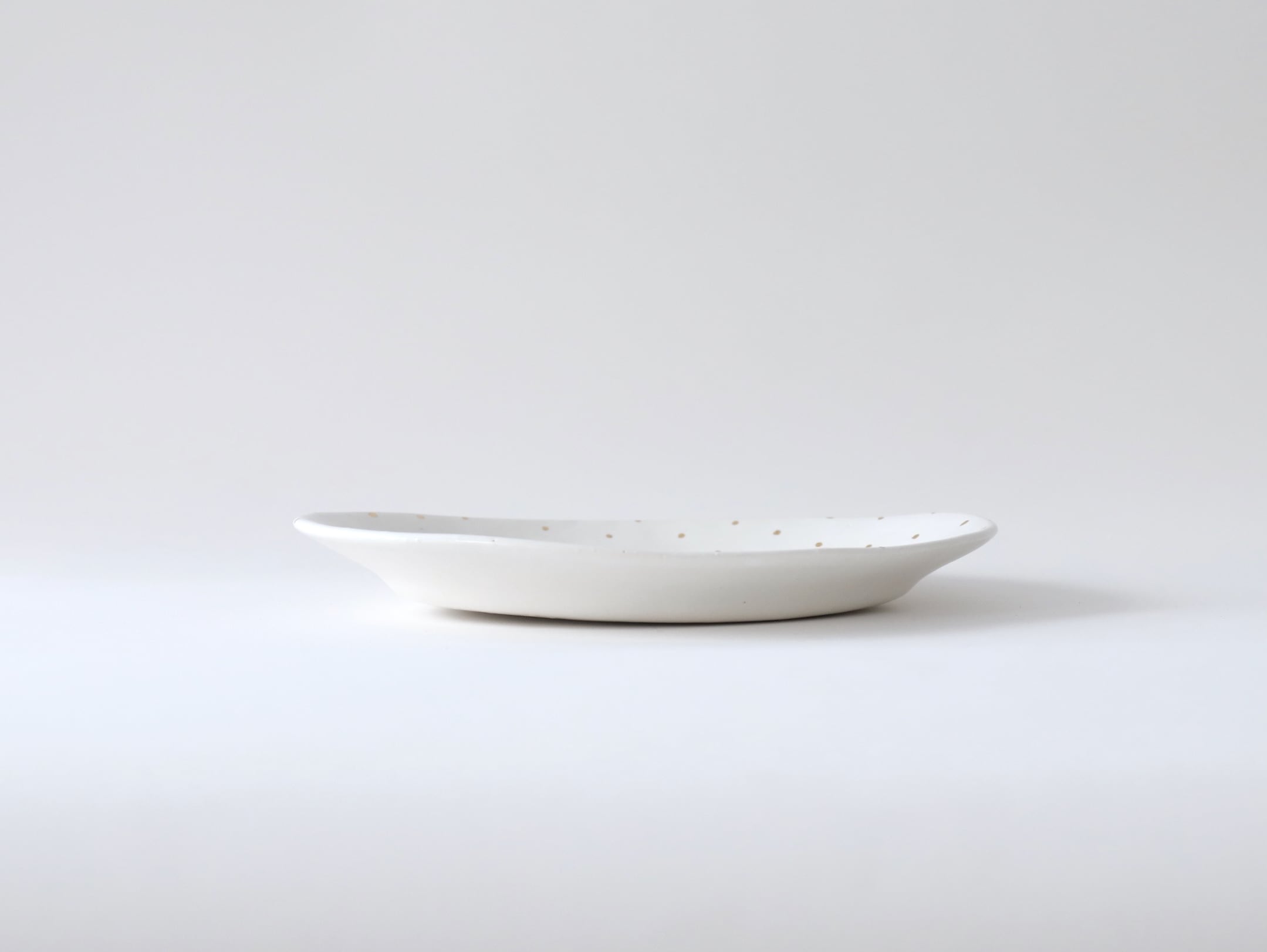 中囿義光 オーバル皿（金彩） ドット C | Galerie NUAGE