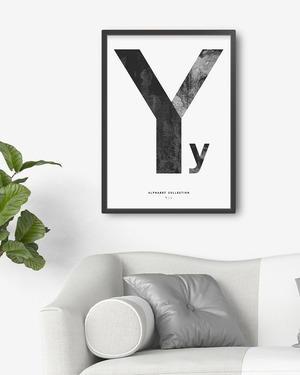 アートポスター / ALPHABET COLLECTION：Y　eb081y