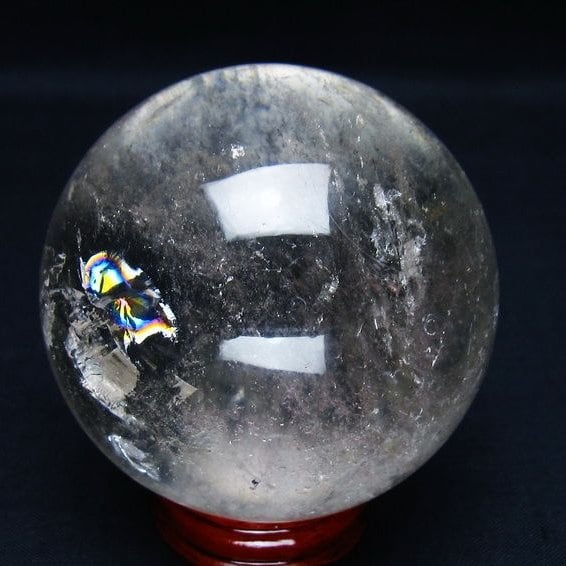 水晶 丸玉 64mm スフィア 置物 水晶玉 一点物 151-8998