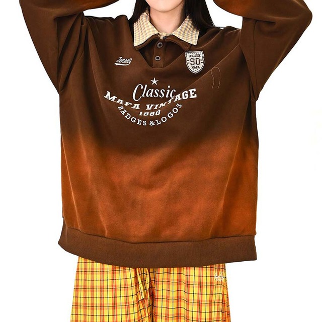 レトロカレッジミックスオーバーポロ
 2col   R01621