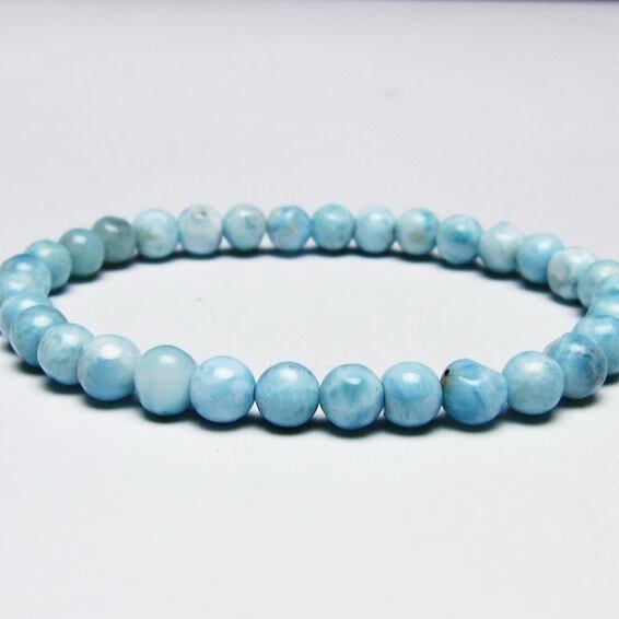 ラリマー ブレスレット 6mm 一点物 メール便可 [M便 1/10] 111-45417