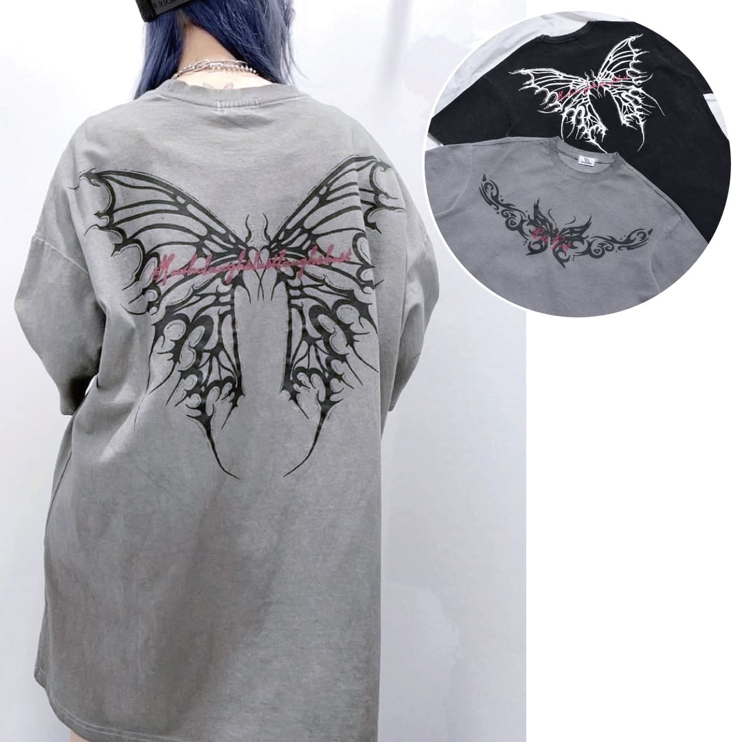 WASH BUTTERFLY BIG Tシャツ | VOLCAN&APHRODITE 公式通販