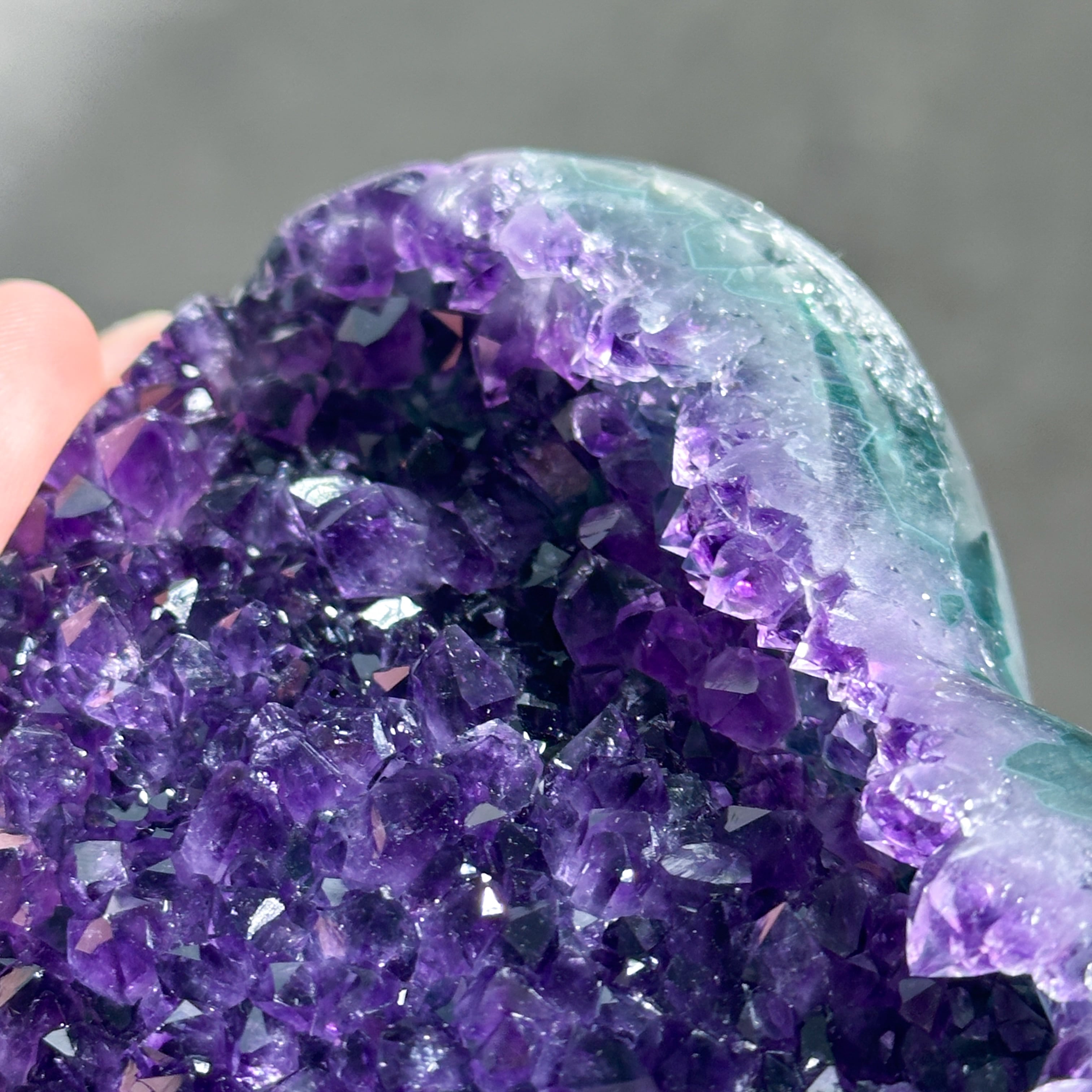 ウルグアイ産アメジスト ハート14◇ Amethyst ◇天然石・鉱石