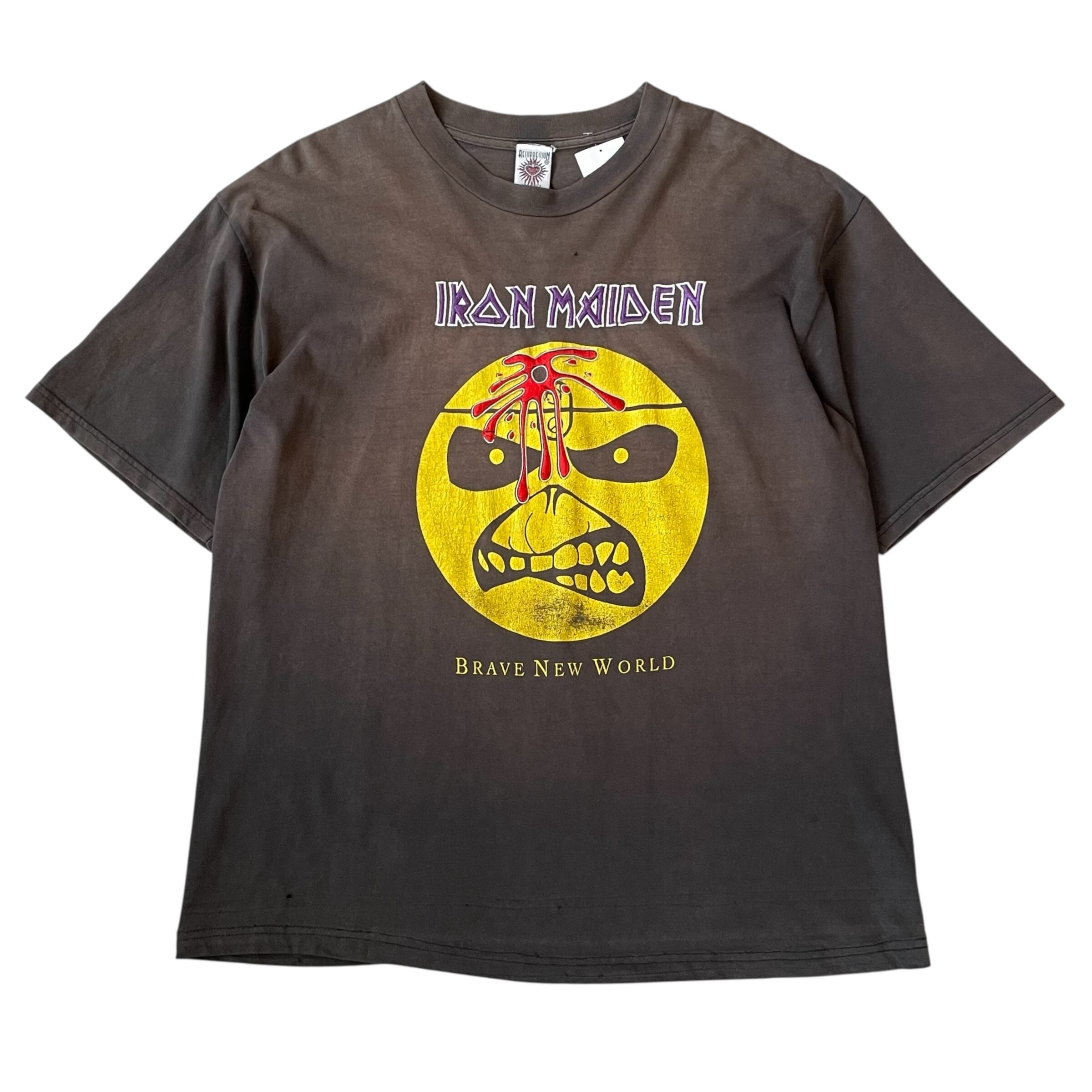 Good fade!!! 2001s IRON MAIDEN "HEAD BANGER'S FEST" Bullet T-shirt