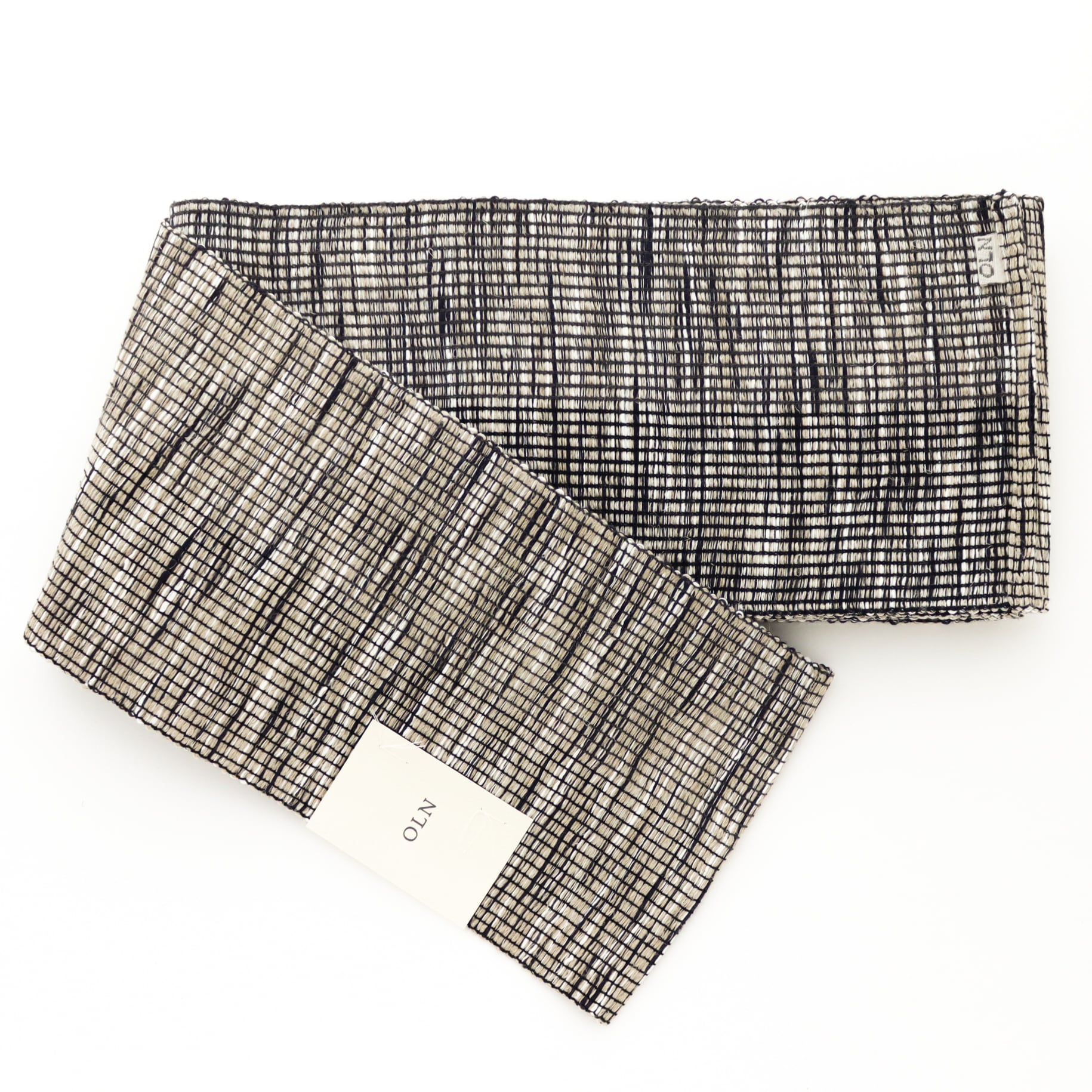 半巾帯「marble」ゼブラ×ベージュ