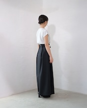 i’m here - UN(I)FORM Pleats Skirt :Navy|制服ウール混/4面プリーツ/ウォッシャブル