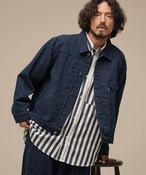THEOREM Shadow Leopard Denim 1st-type Jacket (BLU) TRM-2623013