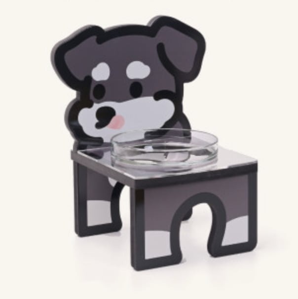 予約【OPO】Pet Bowl Stand Set (Schnauzer/3color)