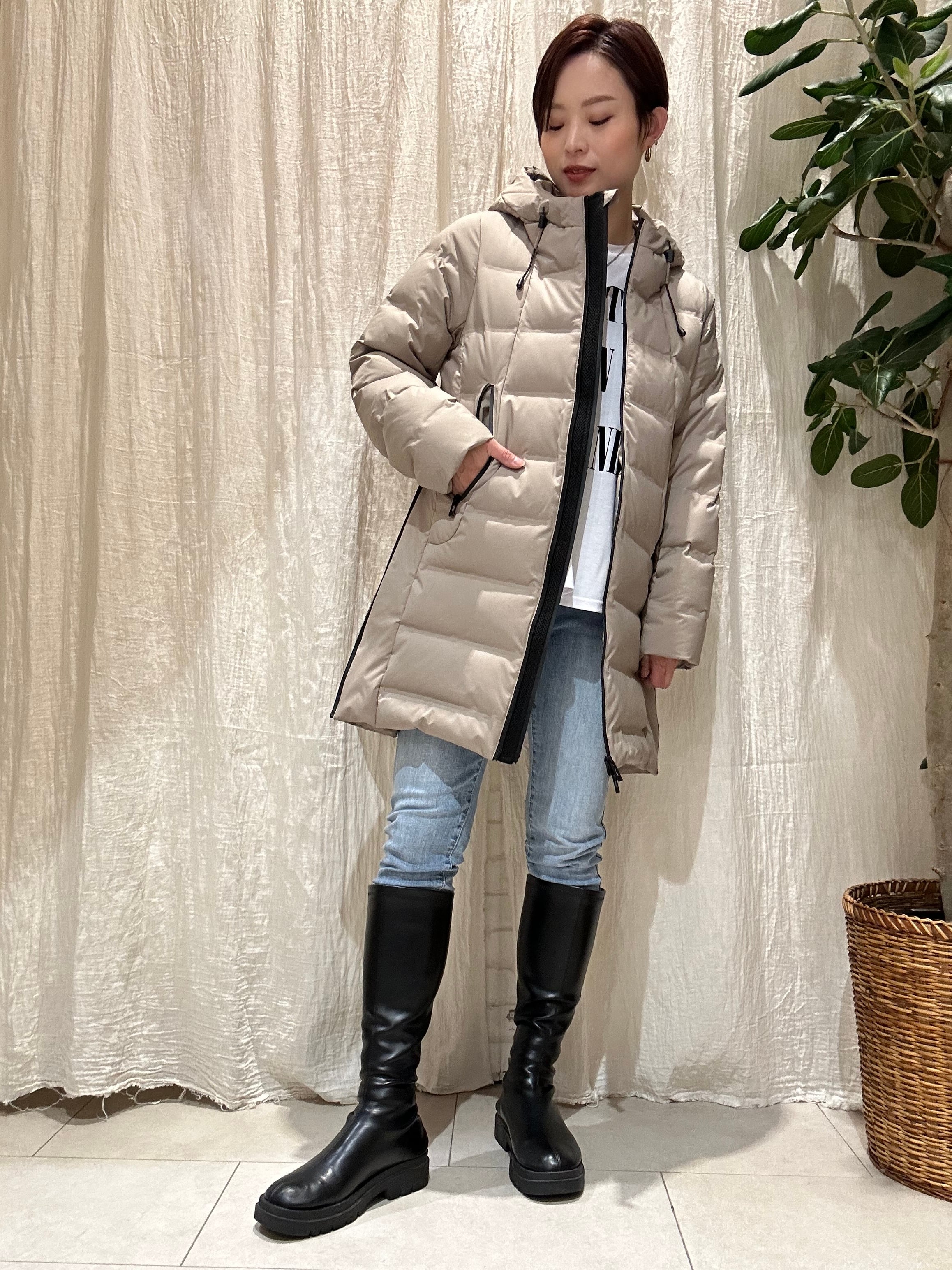 ロングシームレスダウンジャケット RISLEY(リズレイ) | EARL