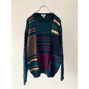 -IZOD- mulch panel cotton Knit