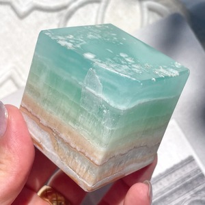 Caribbean Blue Calcite Cube 2 ✧ カリビアンブルーカルサイト キューブ