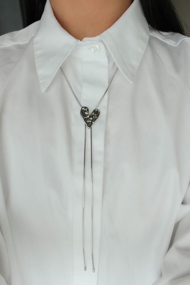 Heart Motif Tie Necklace