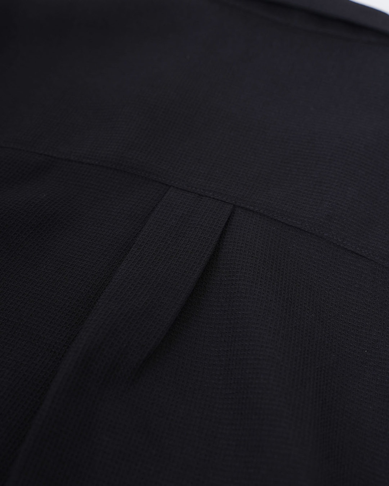 【#Re:room】SMALL WAFFLE OPEN COLLAR SHIRT［RES132］