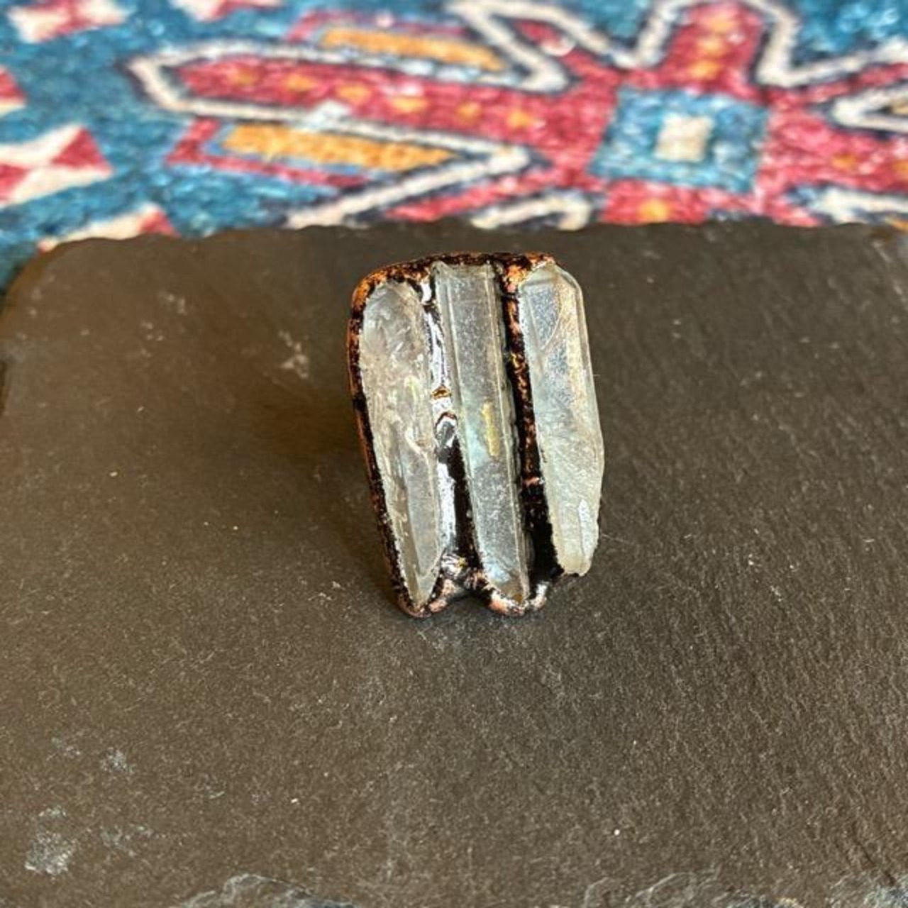 TOPANGA Jewelry 　ジェムストーンリング　クリスタル　全2種　14号　15号　指輪　アクセサリー　ジュエリー　プレゼント　レディース　ギフト
