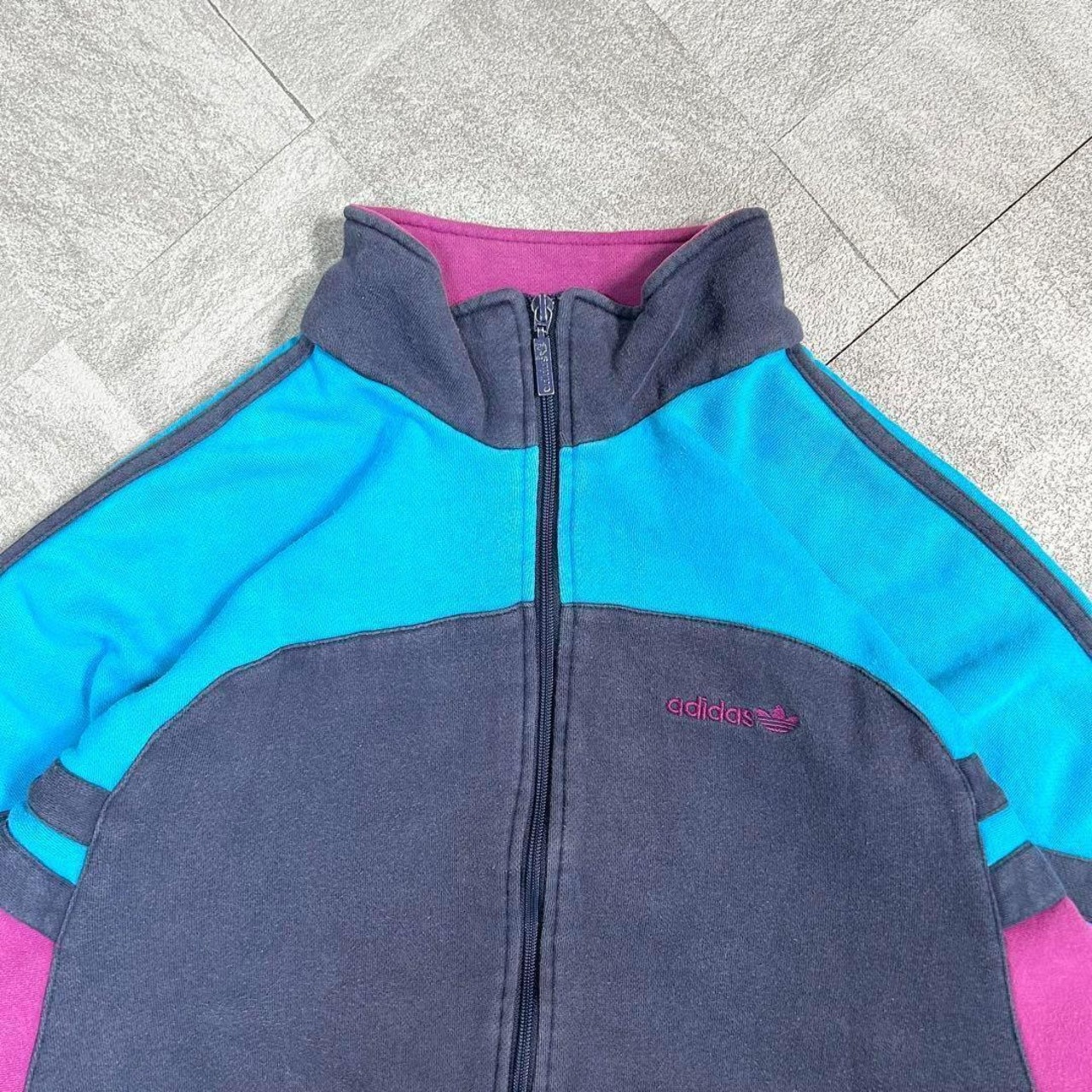 【神配色】アディダス トラックジャケット 80s 銀タグ ゆるだぼ ラグラン