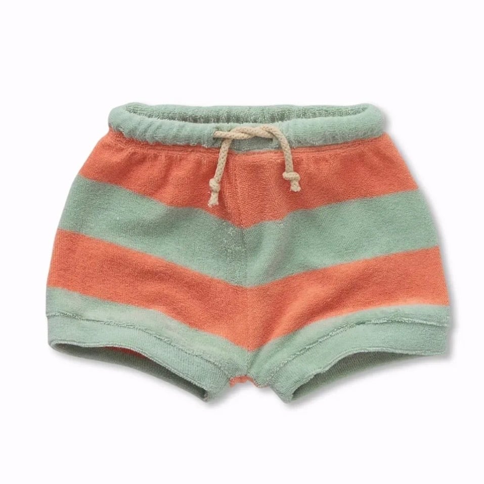 SPROET&SPROUT Terry Baby Short Stripe【18M】Silt Green
