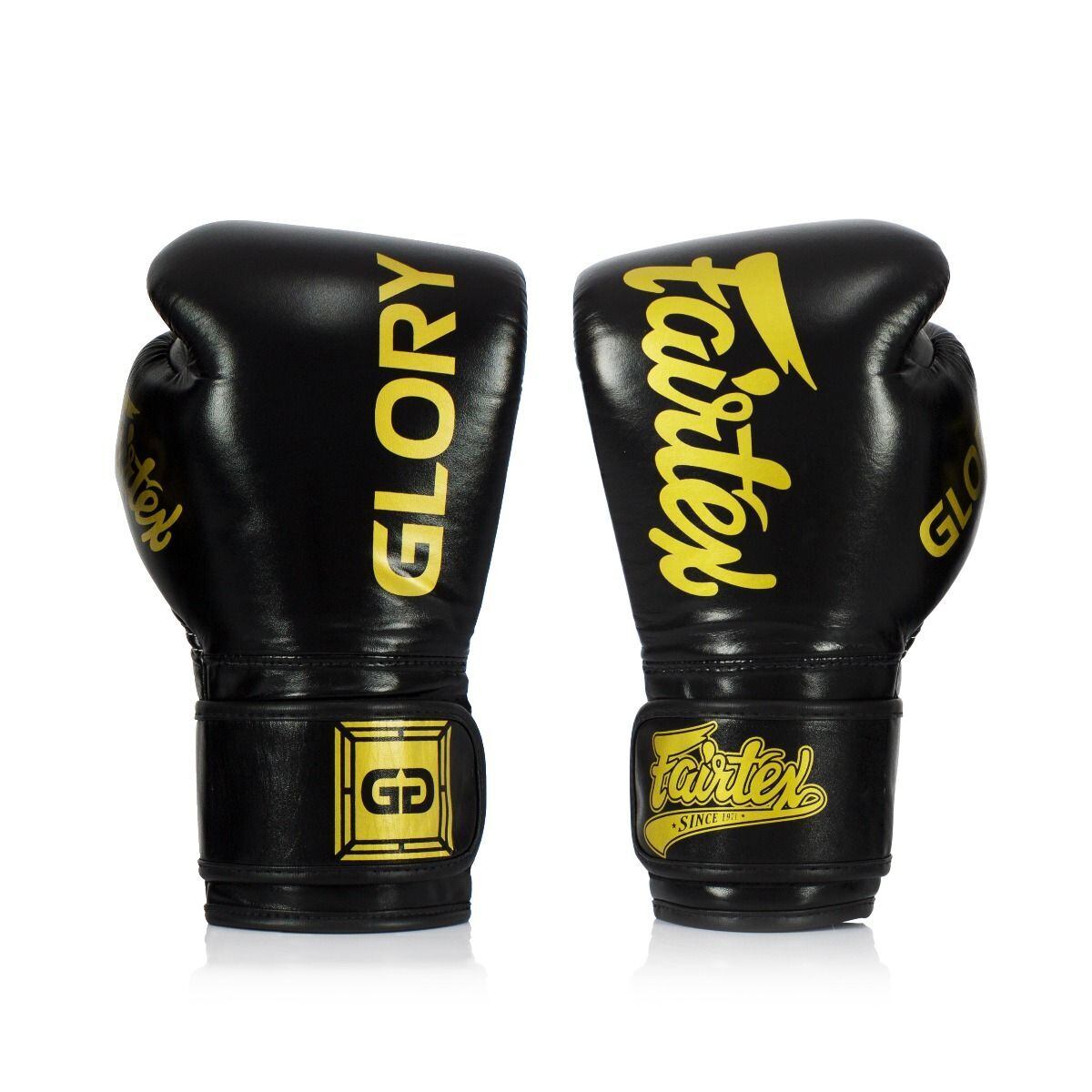 Fairtex BGVG1-Fairtex x Glory 10oz ブラック ボクシンググローブ