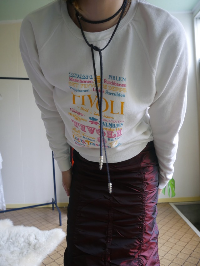 80s-90s TIVOLI Graphic Raglan Sweatshirt