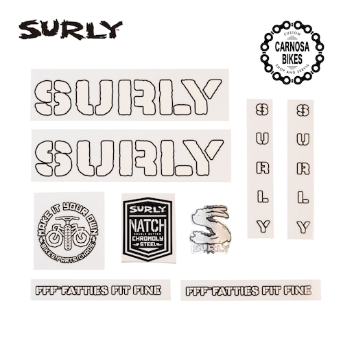 【SURLY】Overspray Decal Set  [オーバースプレー デカールセット] White