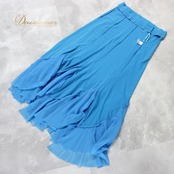 社交ダンス 衣装 スタンダード 上下セット ツーピース レッスンウェア パーティ衣装 女性用 レディース オールシーズン 水色 Leirena レイリーナ ブルー系 ラインストーン スカート セットアップ トップス 伸縮性 ポリエステル ウエストゴム仕様