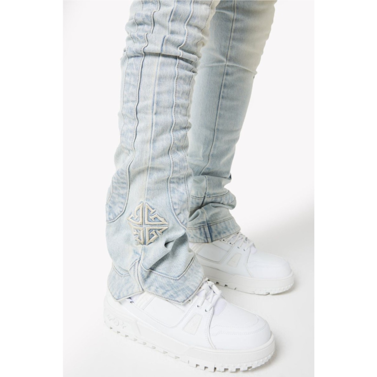 GUAPI / vintage blue stripers denim