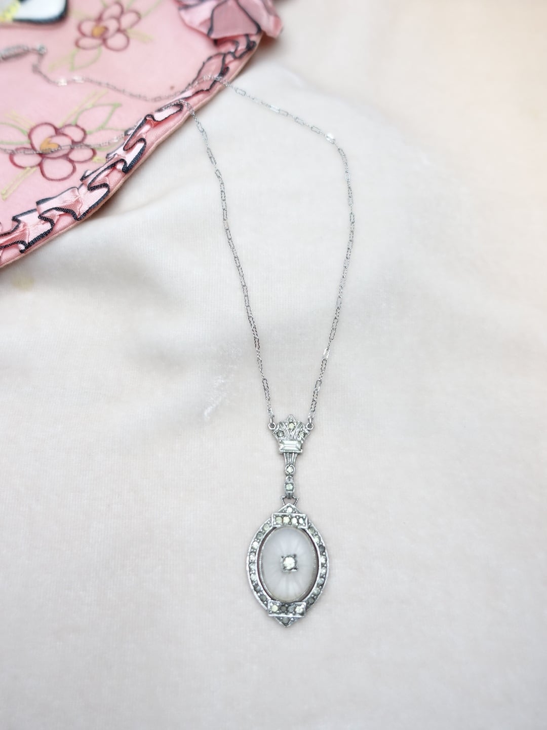 アールデコ カンファーグラスシルバーネックレス 20210510 | lila