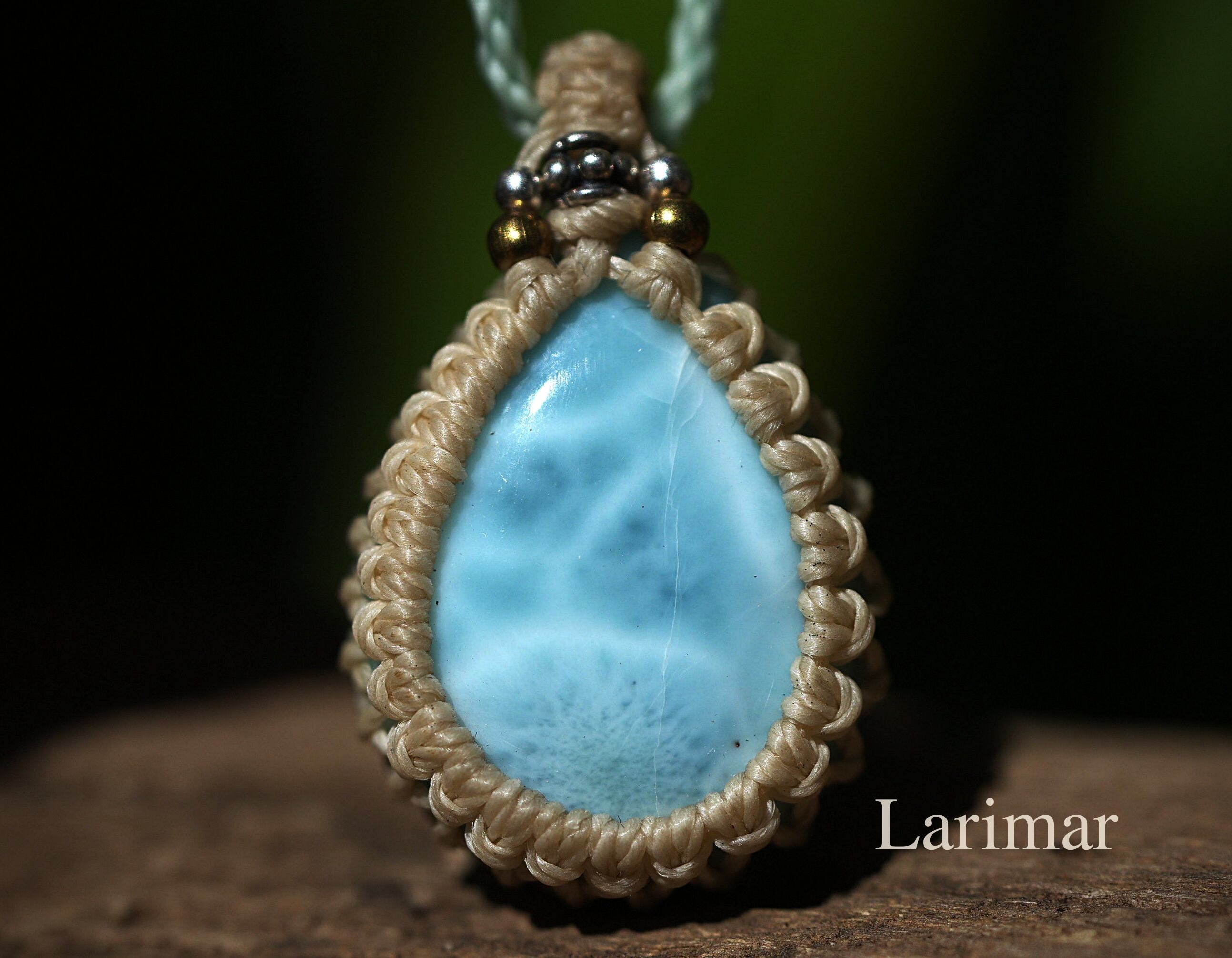 やわらかい波★ラリマーネックレス 1976