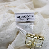 バレエ 衣装 ノーソーイングニット ホワイト系 チャコット Chacott 白 編み上げ 日本製 社交ダンス 練習 レッスン 伸縮 ストレッチ 上品 かわいい 明るい 爽やか ノーソーイング