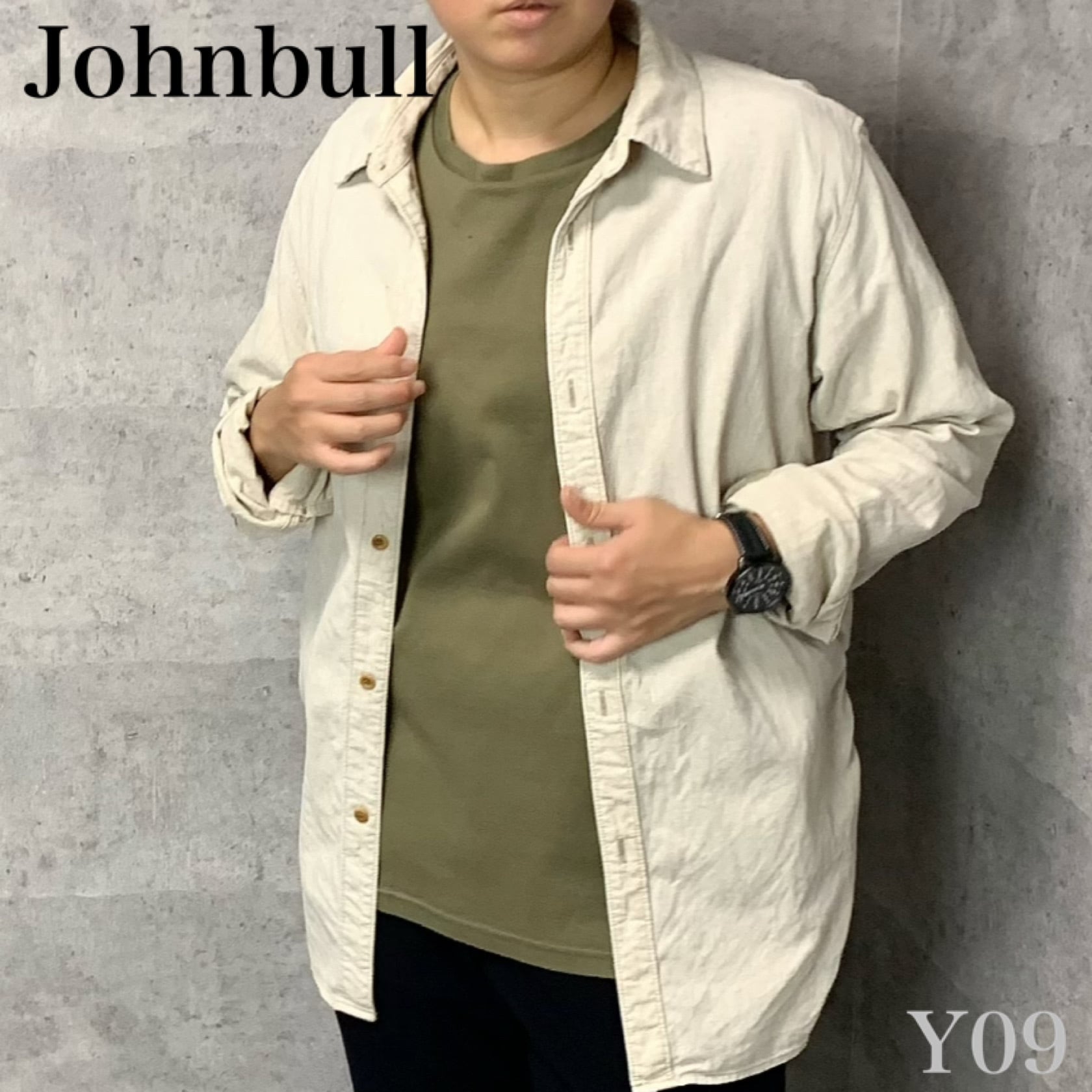 Johnbull 白ロングシャツ - Tシャツ/カットソー(七分/長袖)