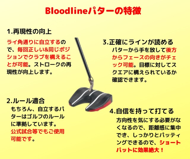 Bloodline RG-1 Mallet Slant パター | HappyFulMall Tokyo