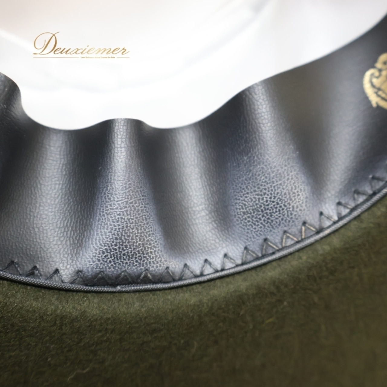 フラメンコ 衣装 コルドベス ハット グリーン系 アントニオガルシア ANTONIO GARCIA 緑 帽子 ぼうし つば リボン テープ ダンス用 舞台 発表会 つば付き シンプル 無地 練習 レッスン おしゃれ 小物