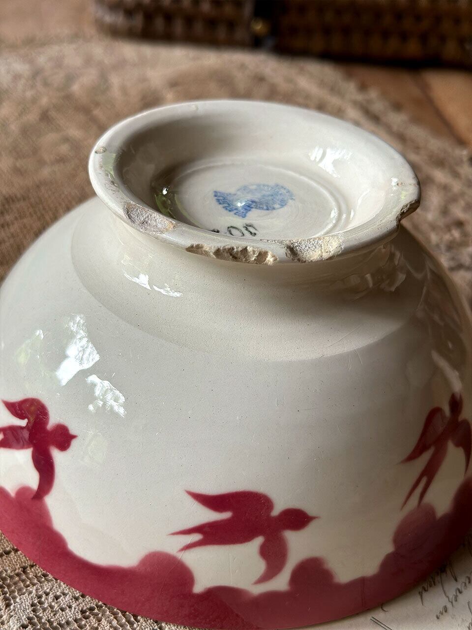 ツバメのカフェオレボウル | Brocante de La Cocotte （フランス