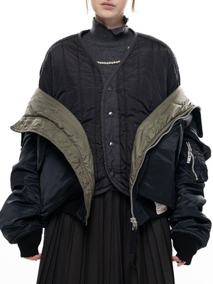 【26AW】Maison MIHARA YASUHIRO ミハラヤスヒロ / フライトジャケット /  Shifted Layer Flight Jacket