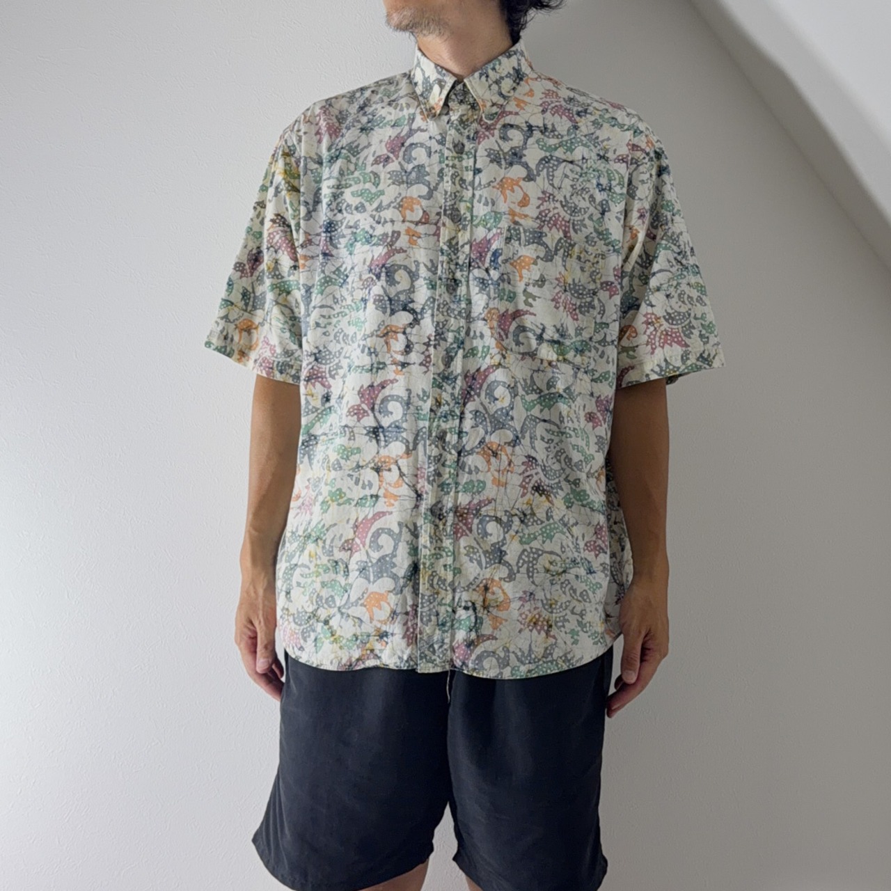 90s LANS'END Handwoven Madras S/S BD Shirt "made in USA" [L] 古着 - 13
