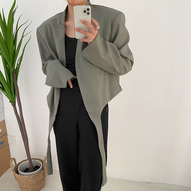 front belt short jacket　L0214