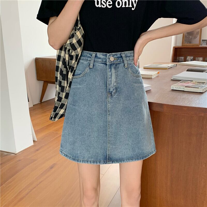 スプリングスカート Aラインハイウェストウェスト薄手ショート 春物 1号婦人67710870186