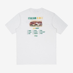 [FILA X SUBWAY] ITALIAN BMT T-shirts white 正規品 韓国 ブランド 半袖 T-シャツ