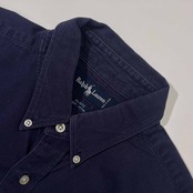 90s Ralph Lauren ラルフローレン BLAIRE BD ボタンダウン 長袖シャツ L/青紫 メンズ ビンテージ