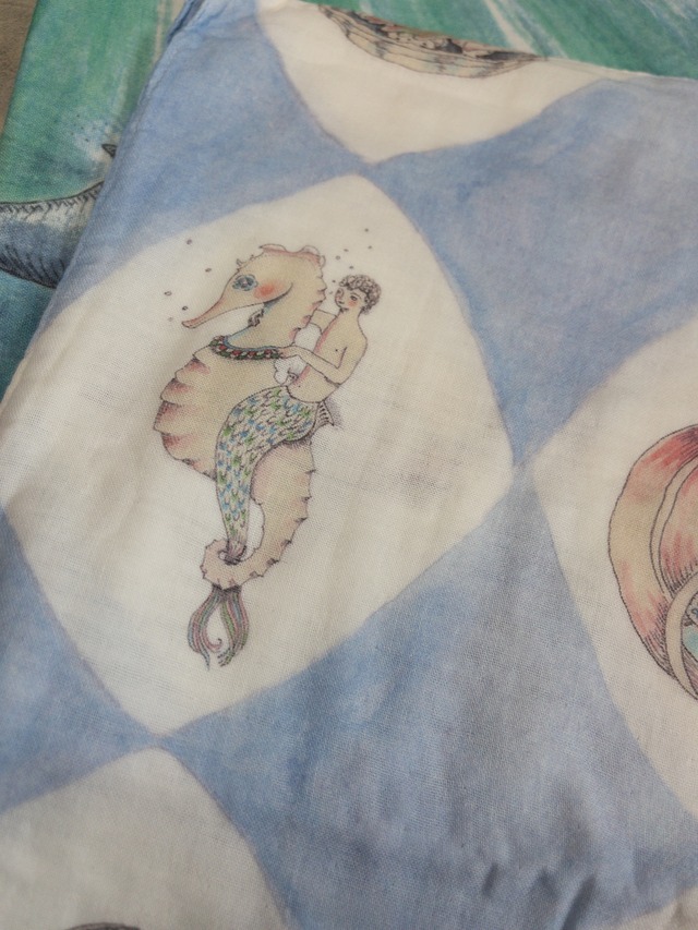 《即納》Forivor / HARLEQUIN DE LA MER BABY MUSLIN SWADDLE 70×100