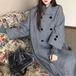 千鳥格子柄ダブルボタンコート ・79332