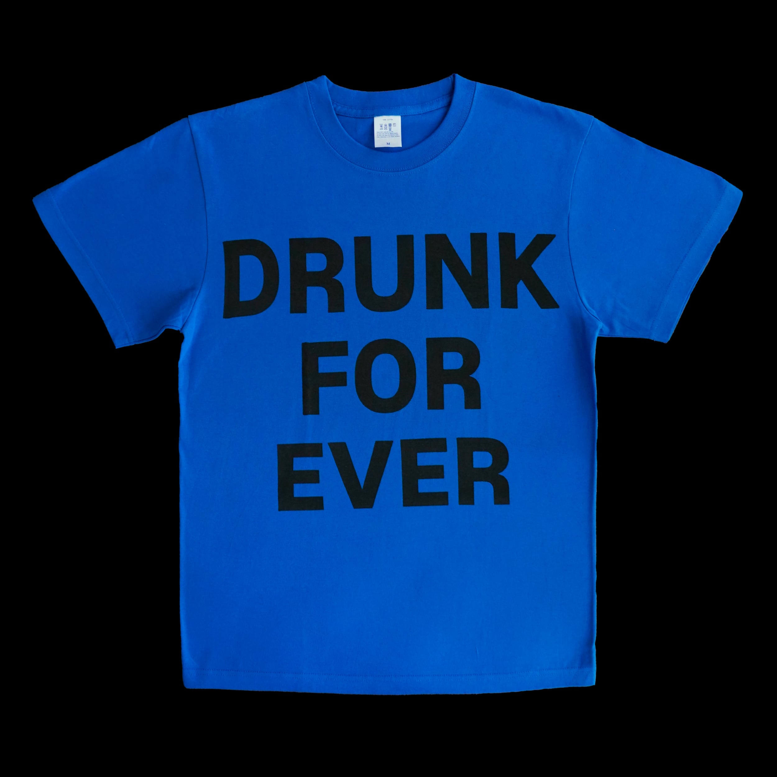 DRUNK FOR EVER T-shirt BLUE | holic