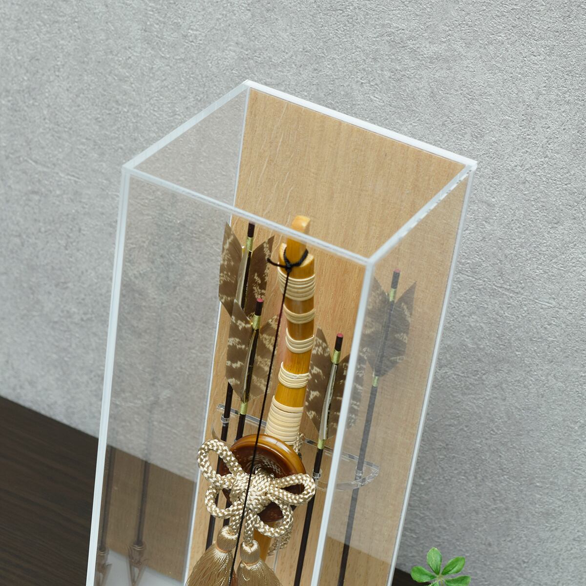 東京久月　破魔弓　アクリルケース6号・サイズ間口約１１×奥行約１０×高さ約３０㎝ 東京久月破魔弓アクリルケース6号・サイズ間口約11×奥行約10×高さ