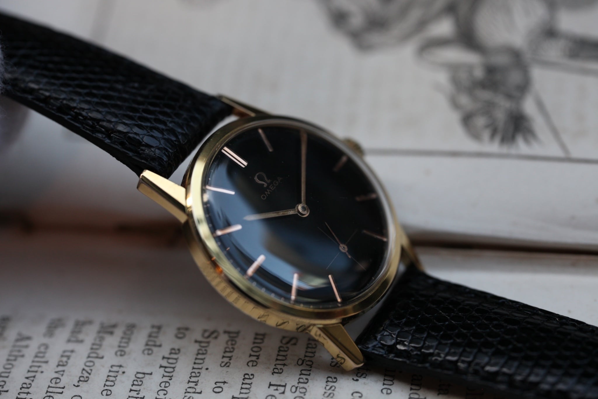 OMEGA】オメガ 1960's ”Black chocolate dial” 30mmキャリバー