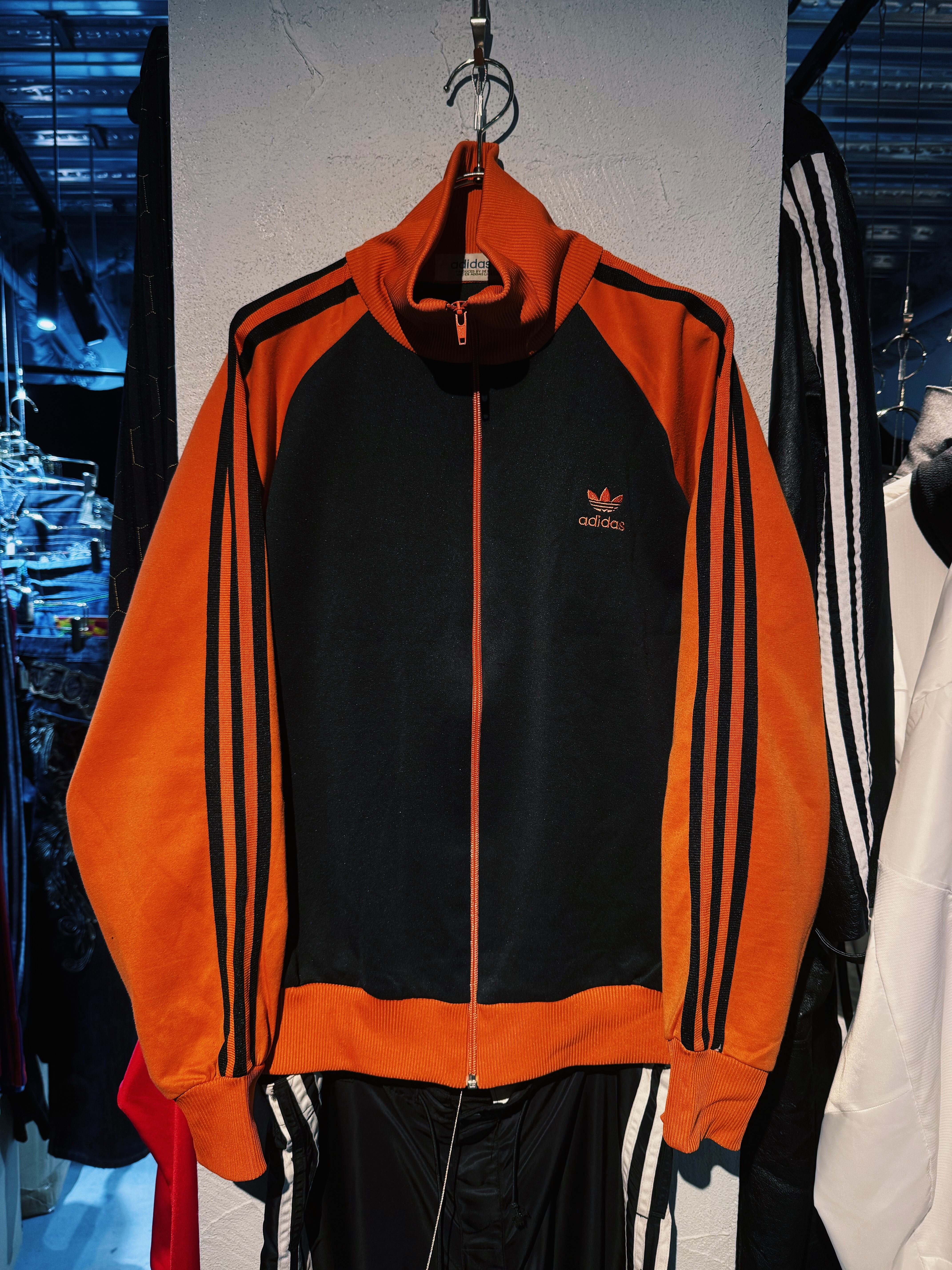 【D4C】70's"ADIDAS"made in W.Germany switching color stand neck design track jacket
