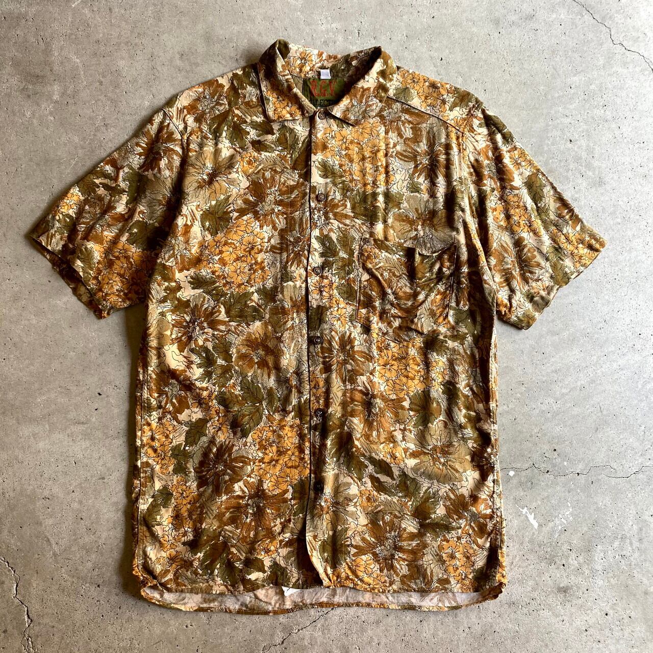 イタリア製 R.G.V COLLECTION ユーロブランド フラワー柄 半袖