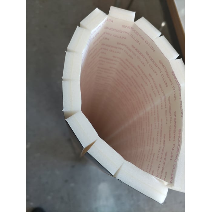 トラ柄スリット反射クッション 粘着式 3枚組 厚み10mm 300×900mm