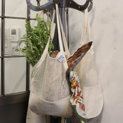 (Lｻｲｽﾞ)オーガニックコットン メッシュバッグ トートバッグ マイバッグ / DULTON