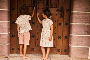 ＜ARSÈNE ET LES PIPELETTES＞Kids メキシコ シャツ ワンピース Mexico Shirt Dress